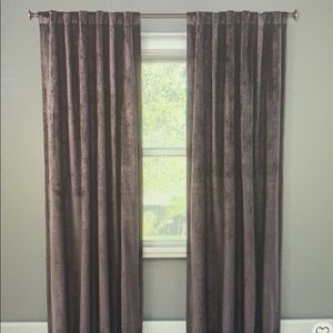 Velvet curtain panels (2 panels)